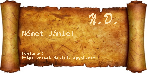 Német Dániel névjegykártya